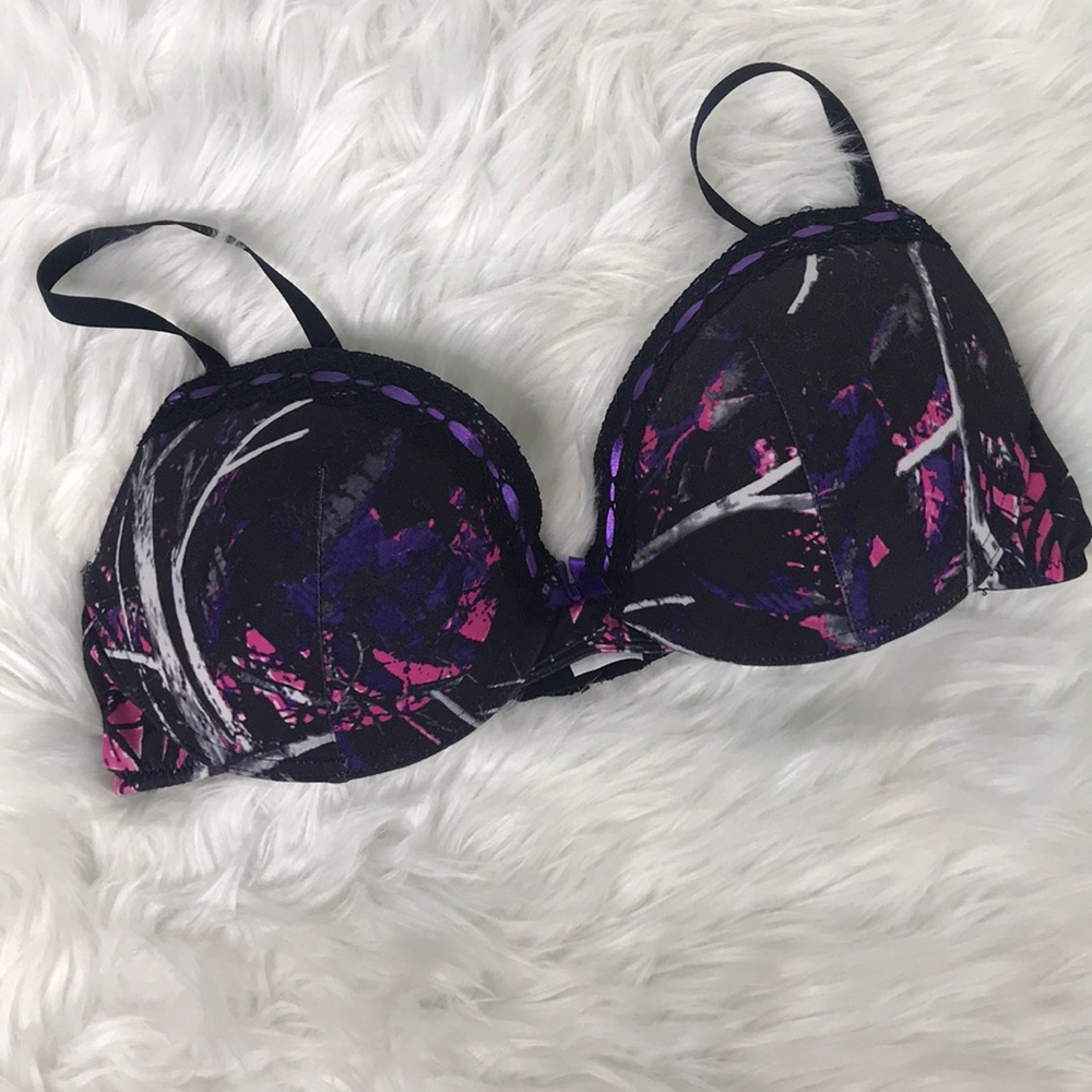 Wilderness dreams printed Padded push up Bra 36D